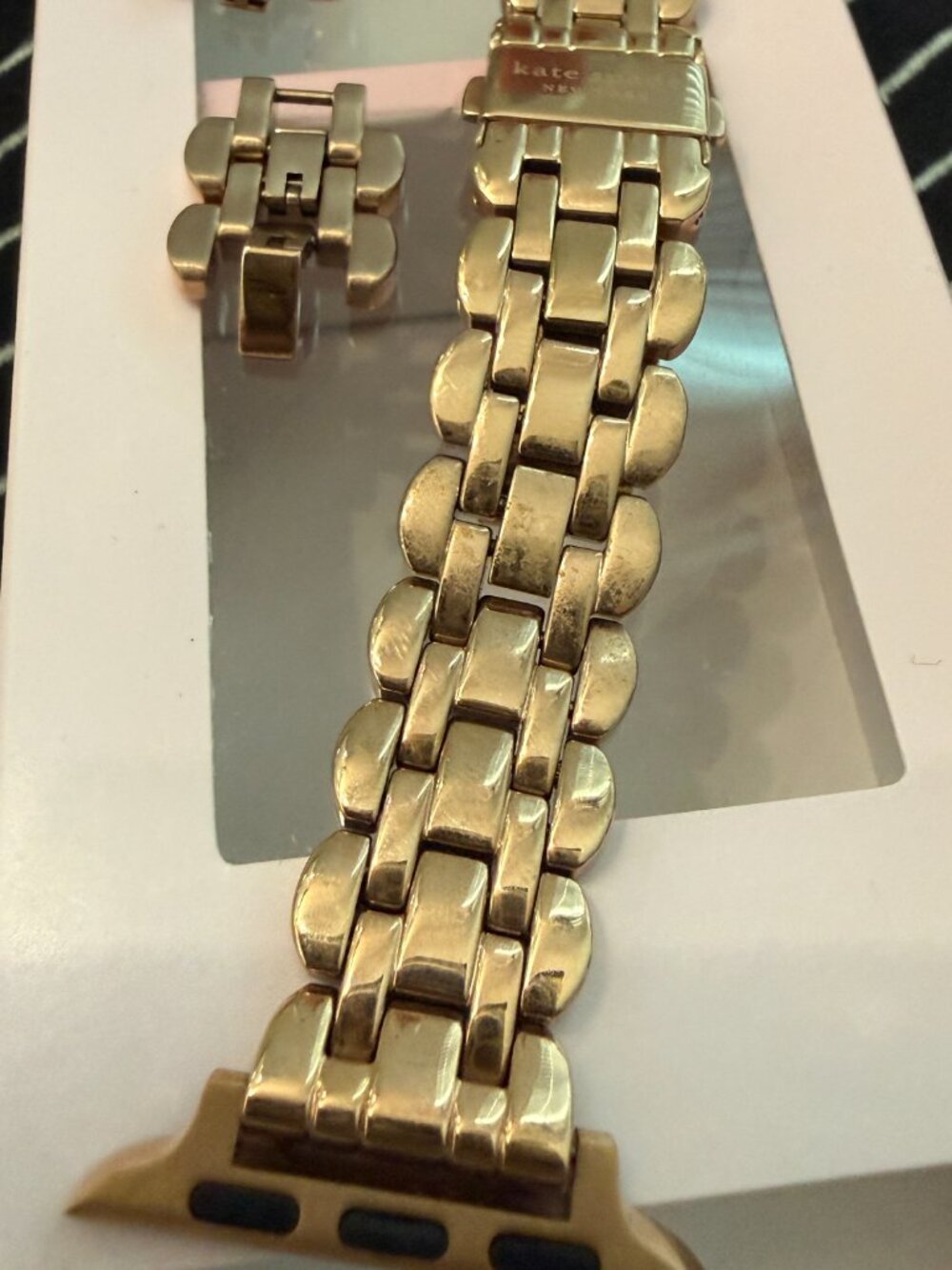 Kate Spade Rose Gold Scallop Link Bracelet 38/40mm Band Apple Watch - Picture 6 of 7